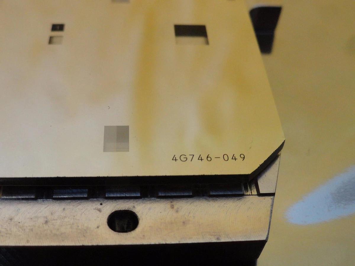Used Nikon Precision 4G746-049 Wafer Stage Fiducial Plate NSR-S204B System Working