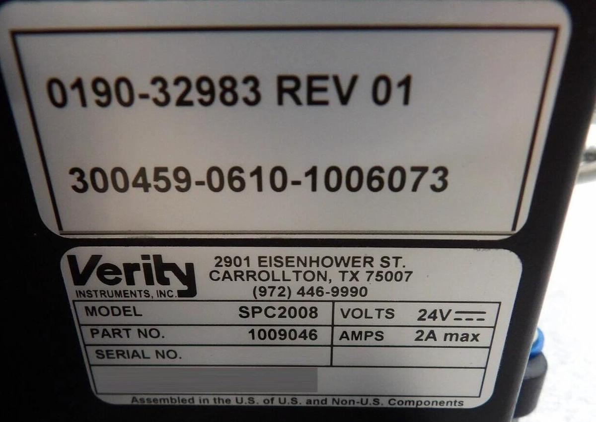 Used Verity 1009046 Monochromator Endpoint Detector SPC2008 AMAT 0190-32983 Working