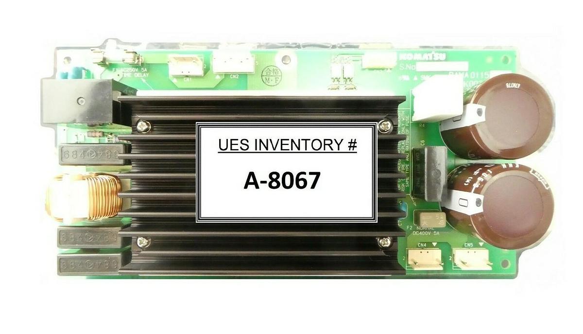 Used Komatsu CADK00330 Power Supply PCB BAMA01150 RCC-300 TEL Lithius Surplus Working