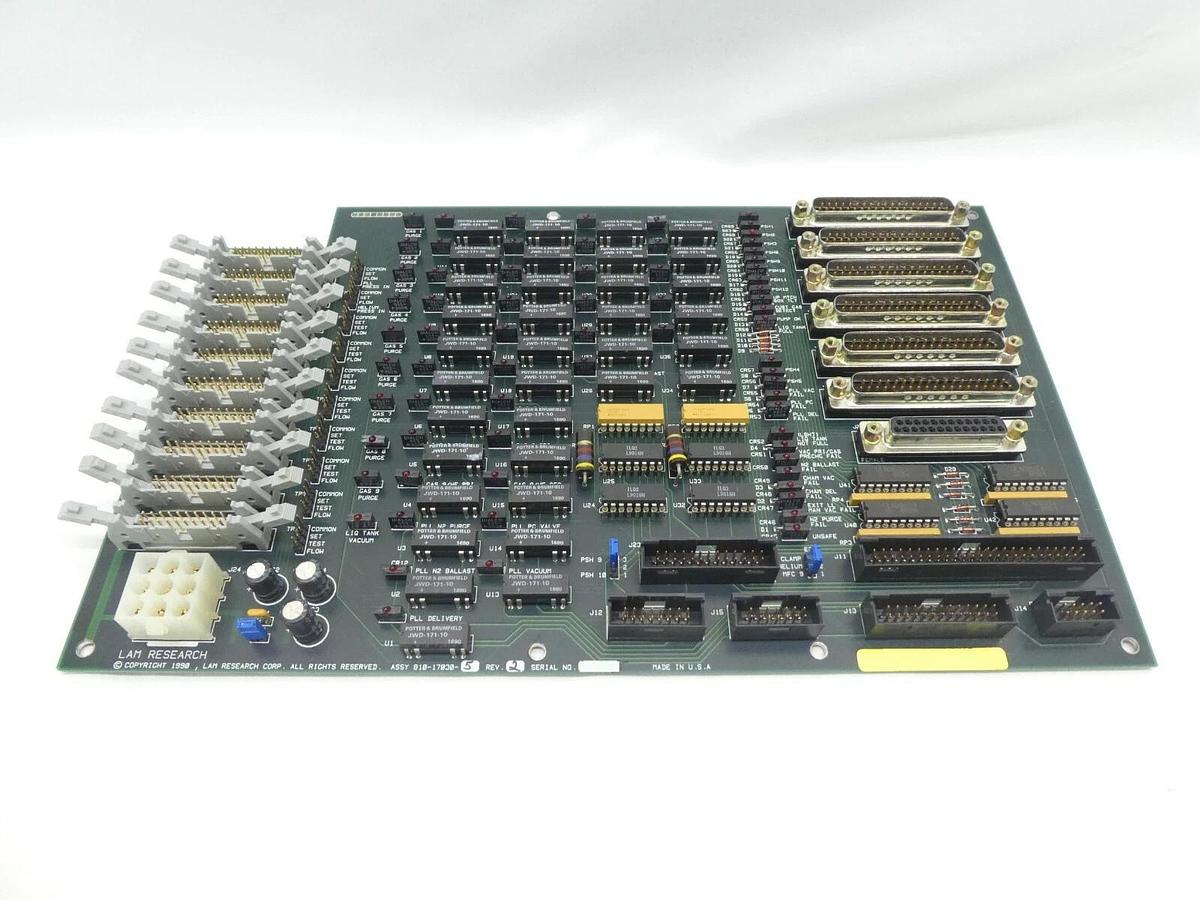Used Lam Research 810-17030-5 Gas Panel PCB Rev. 2 Working Surplus