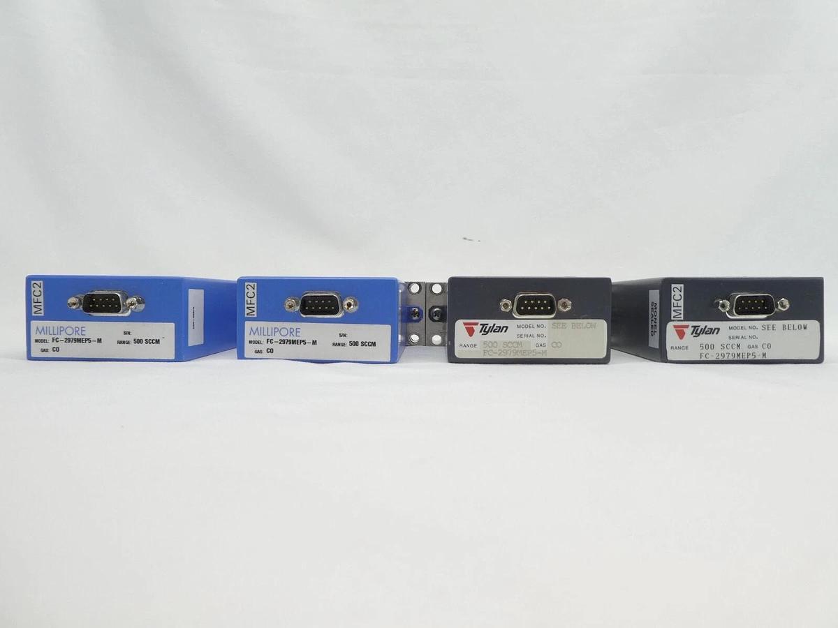 Used Tylan Millipore FC-2979MEP5-M Mass Flow Controller MFC 500 SCCM CO Lot of 12