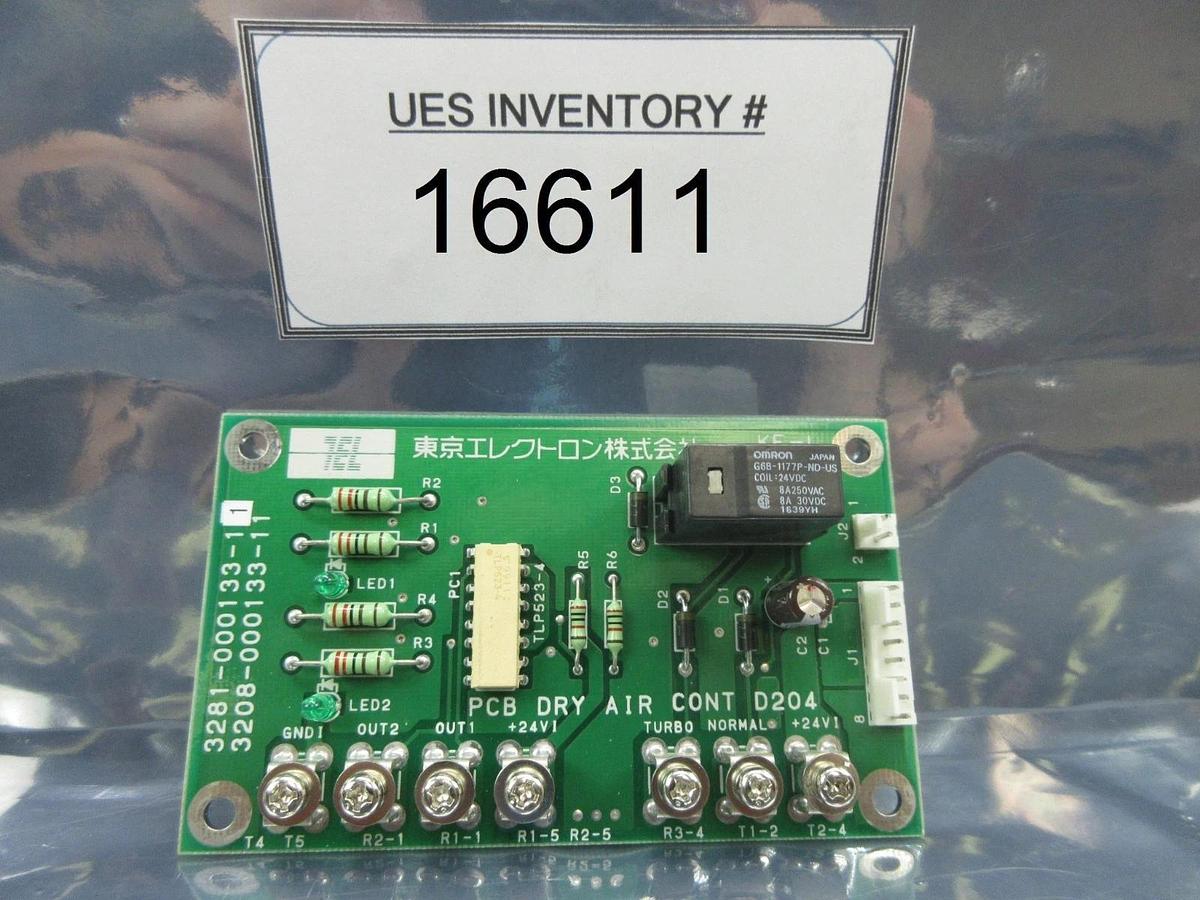 Used TEL Tokyo Electron 3281-000133-11 Dry Air Cont D204 Board PCB Used Working