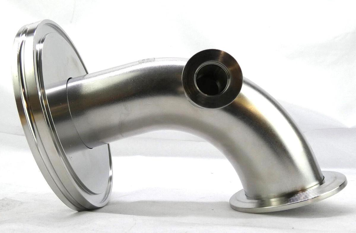 Used MKS Instruments 914-12011-00 High Vacuum Elbow ISO100 ISO-K to NW50 Lot of 5 New