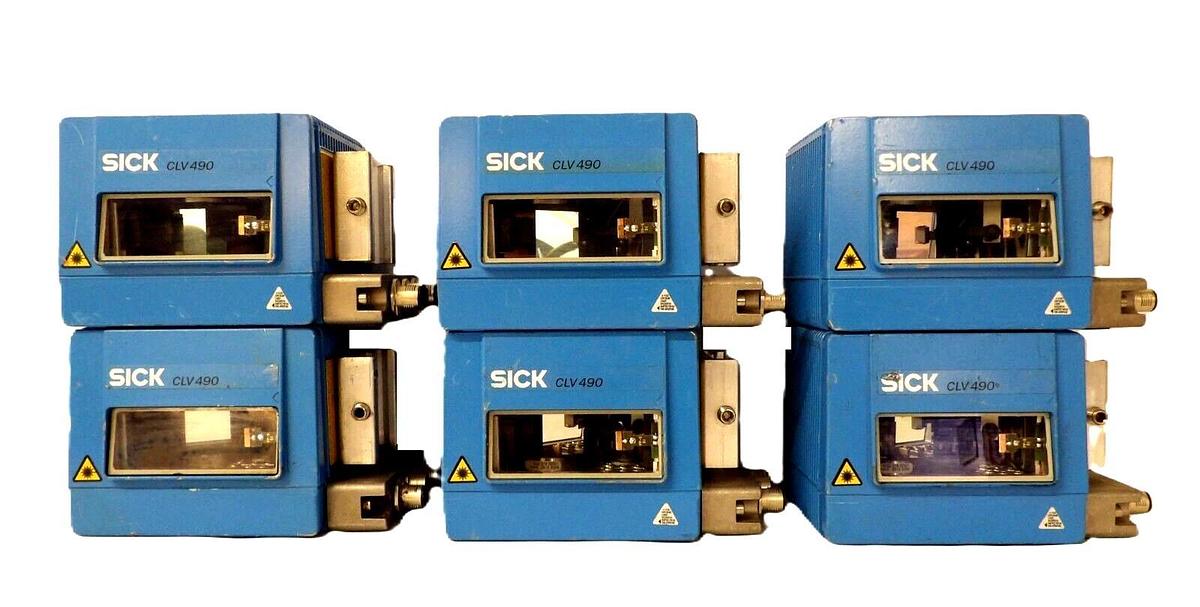 Used Sick 1018872 Fixed mount Barcode Scanner CLV 490 Reseller Lot of 6 Working