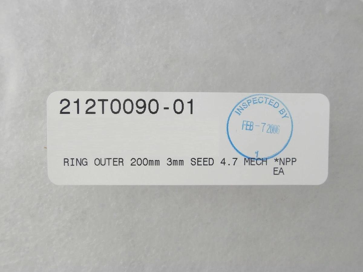Semitool 212T0090-01 200mm Outer 3mm Seed Ring Reseller Lot of 10 New Surplus