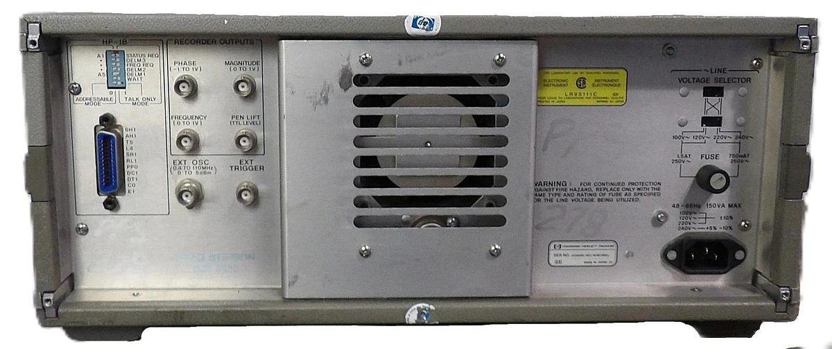 Used HP Hewlett-Packard 4193A Vector Impedance Meter 0.4-110MHz Untested Surplus