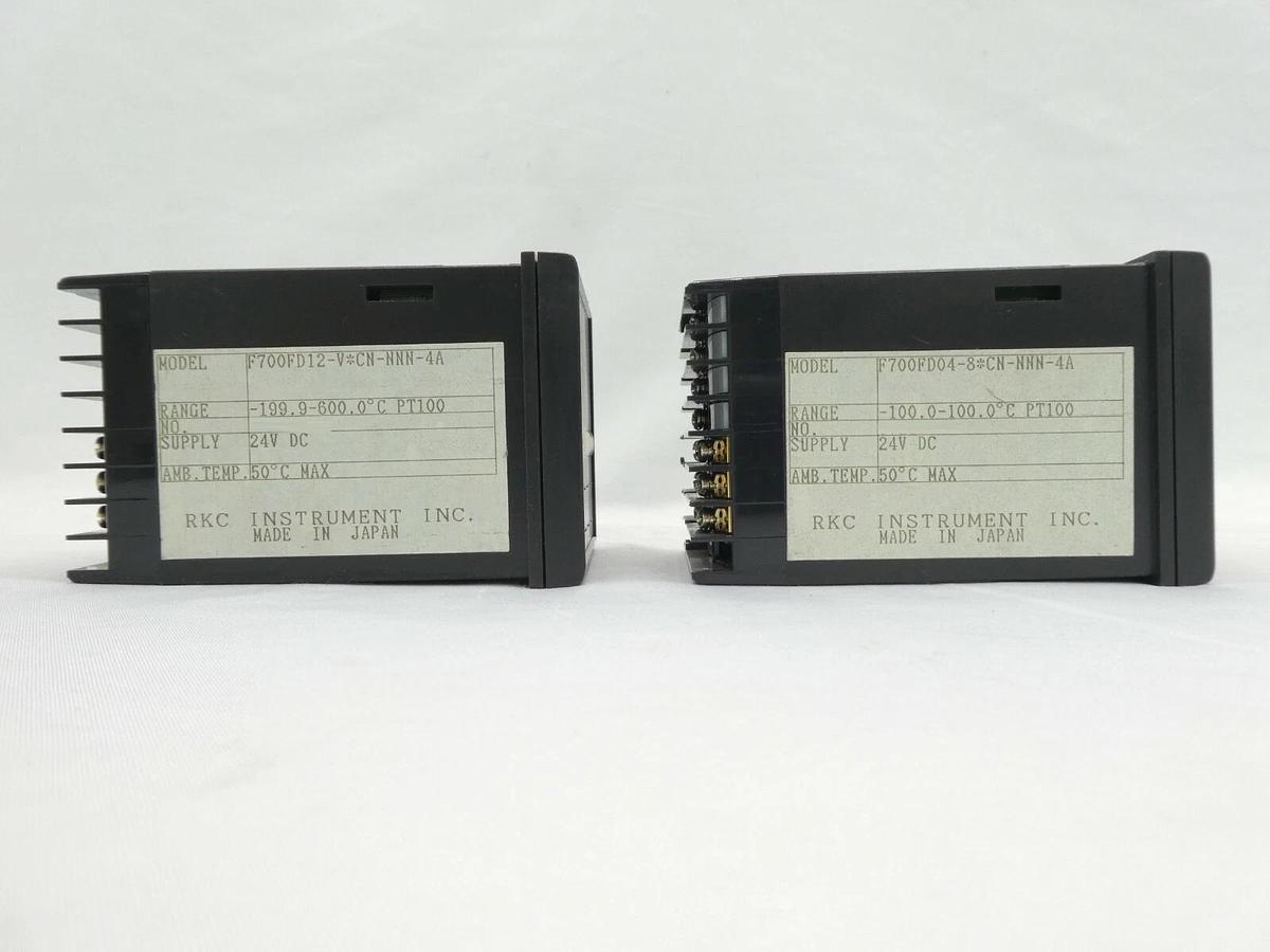Used RKC REX-F700 Temperature Controller F700FD12 F700FD04 Lot of 2 Working Surplus