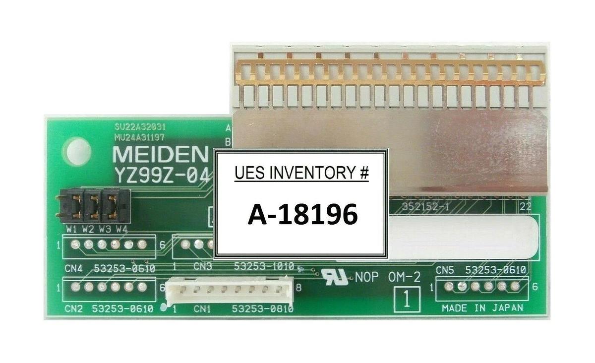 Used Meiden YZ99Z-04 Backplane Interface Board PCB SU22A32031 TEL Lithius Working