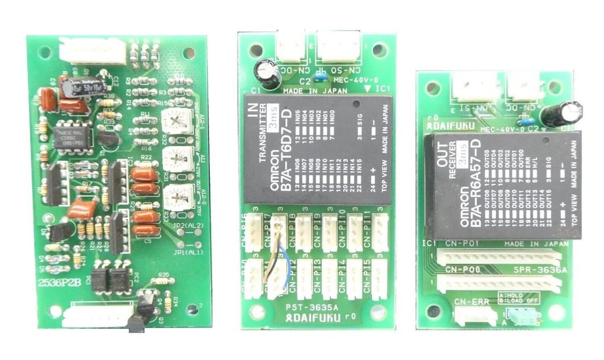 Used Daifuku Interface PCB 2536P2B PST-3635A SPR-3636A Reseller Lot of 3 Working