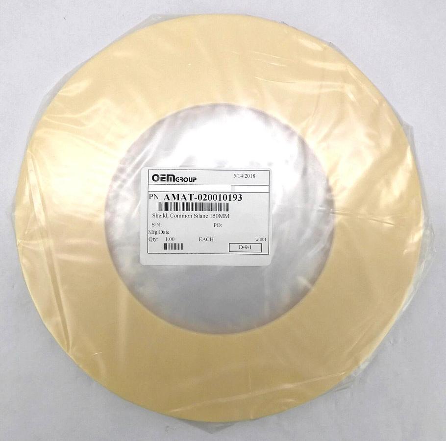 Used AMAT Applied Materials 0200-10193 150mm Ceramic Silane Sheild Working Surplus