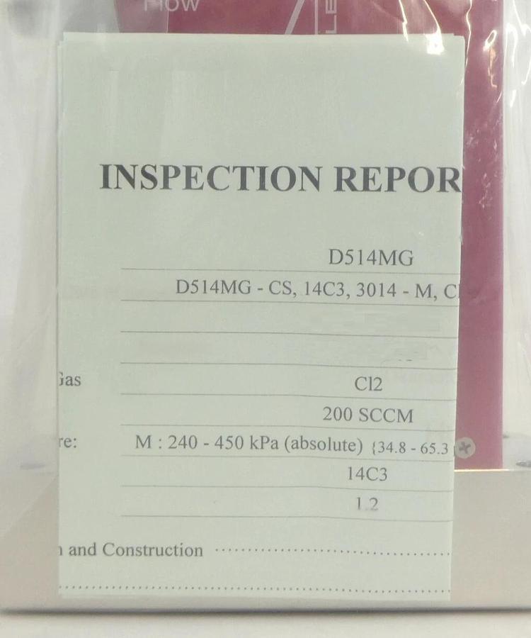 Horiba STEC D514MG Mass Flow Controller MFC 200 SCCM CI2 New Surplus
