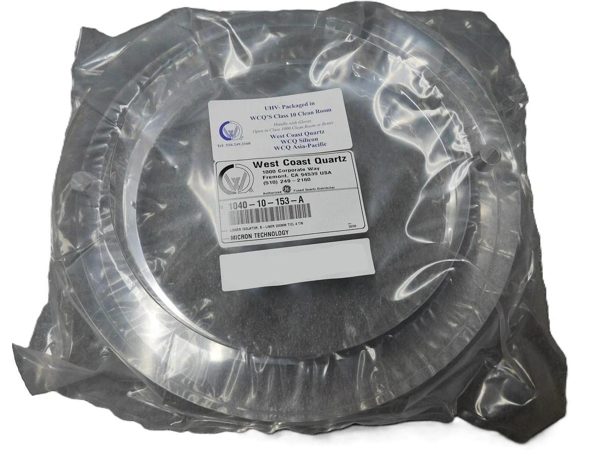 West Coast Quartz 1040-10-153-A 200mm Lower Isolator B-Liner 8" TICL 4 Tin New