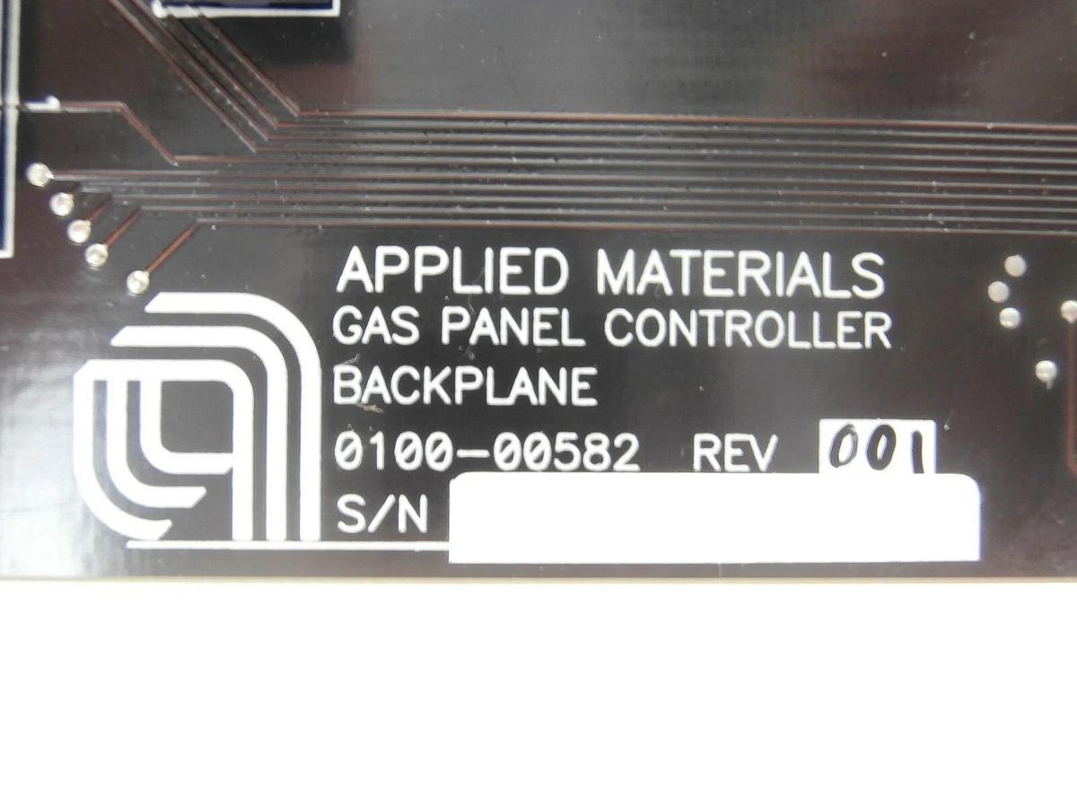 Used AMAT Applied Materials 0100-00582 Gas Panel Controller Backplane PCB Working