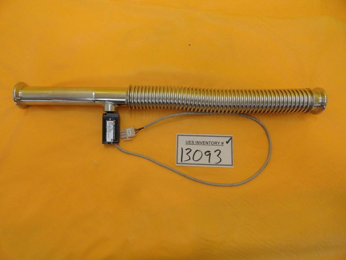 Used MKS Instruments High Vacuum Bellows Hose NW25 SMC Vacuum Switch ZSM1-115 Used