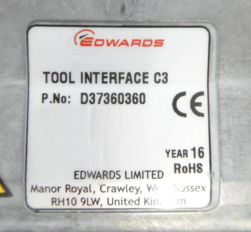 Edwards D37360360 Vacuum Pump Tool Interface C3 60. MicroTIM Module New