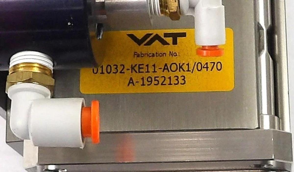 Used VAT 01032-KE11-AOK1 Mini UHV Gate Valve Assembly w/ Purge Lot of 3 Working