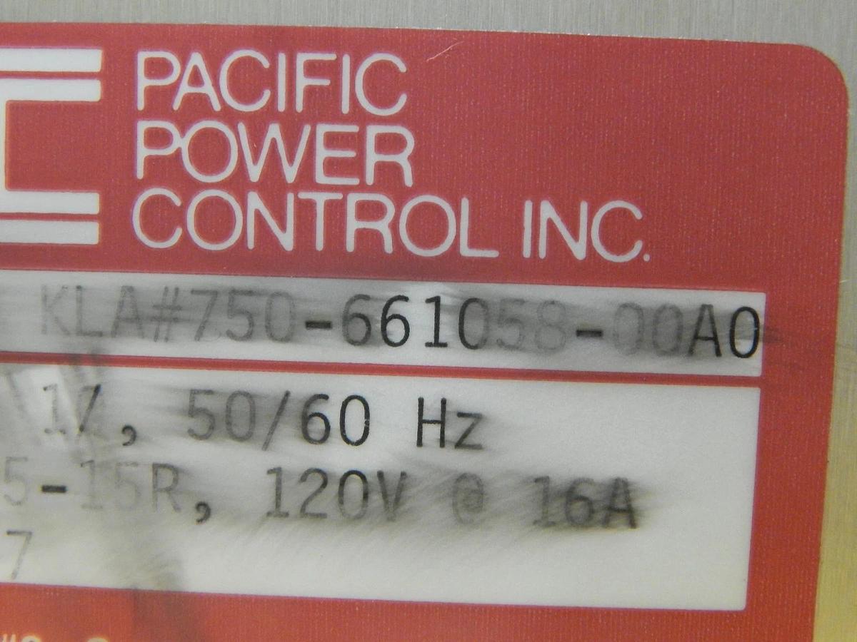 Used PPC Pacific Power Control 750-661058-00 AC Power Box KLA-Tencor 2552X Used