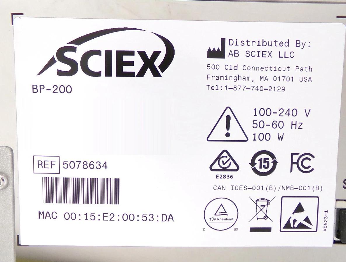 Used AB Sciex 5078634 Binary Pump Module BP-200 ExionLC 2.0 Spectrometer Surplus