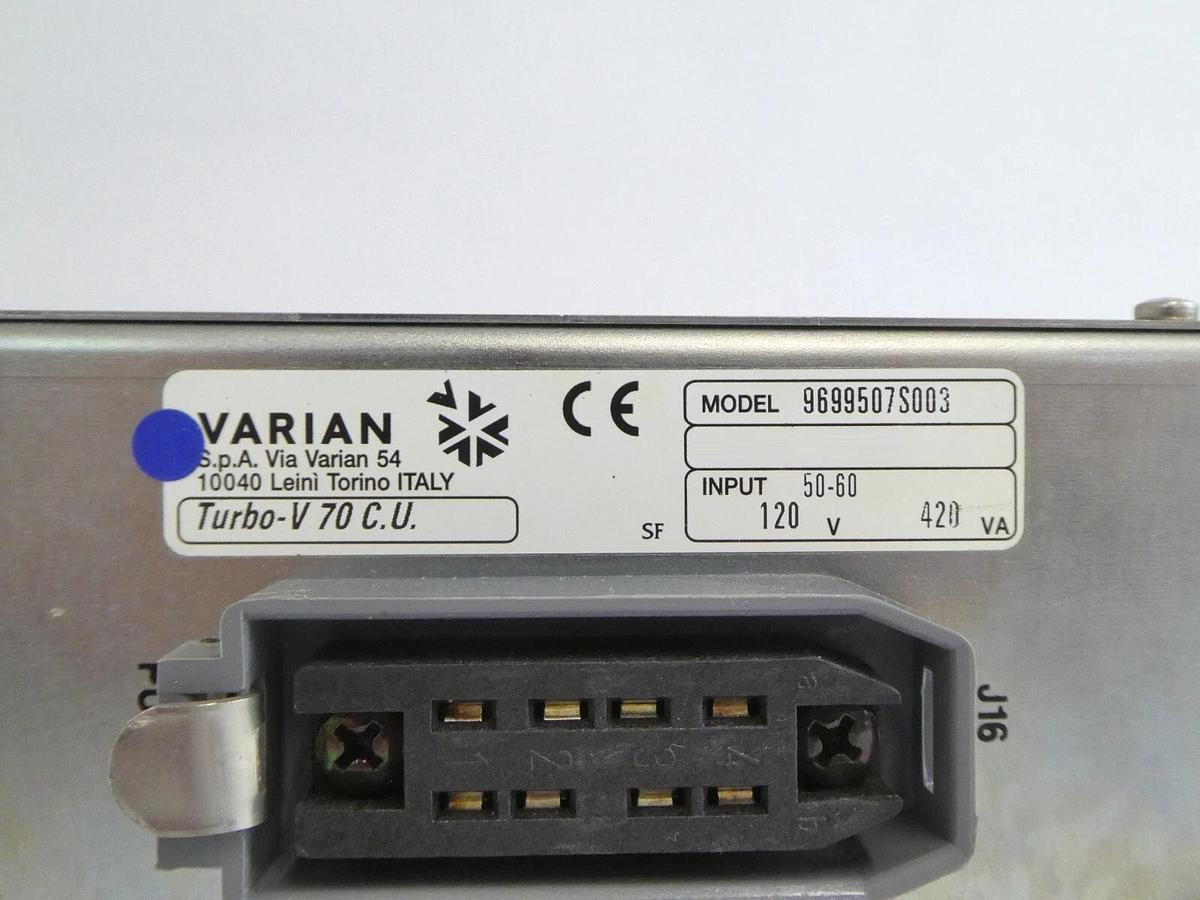 Used Turbo-V 70 C.U. Varian 9699507S003 Turbomolecular Pump Controller Working