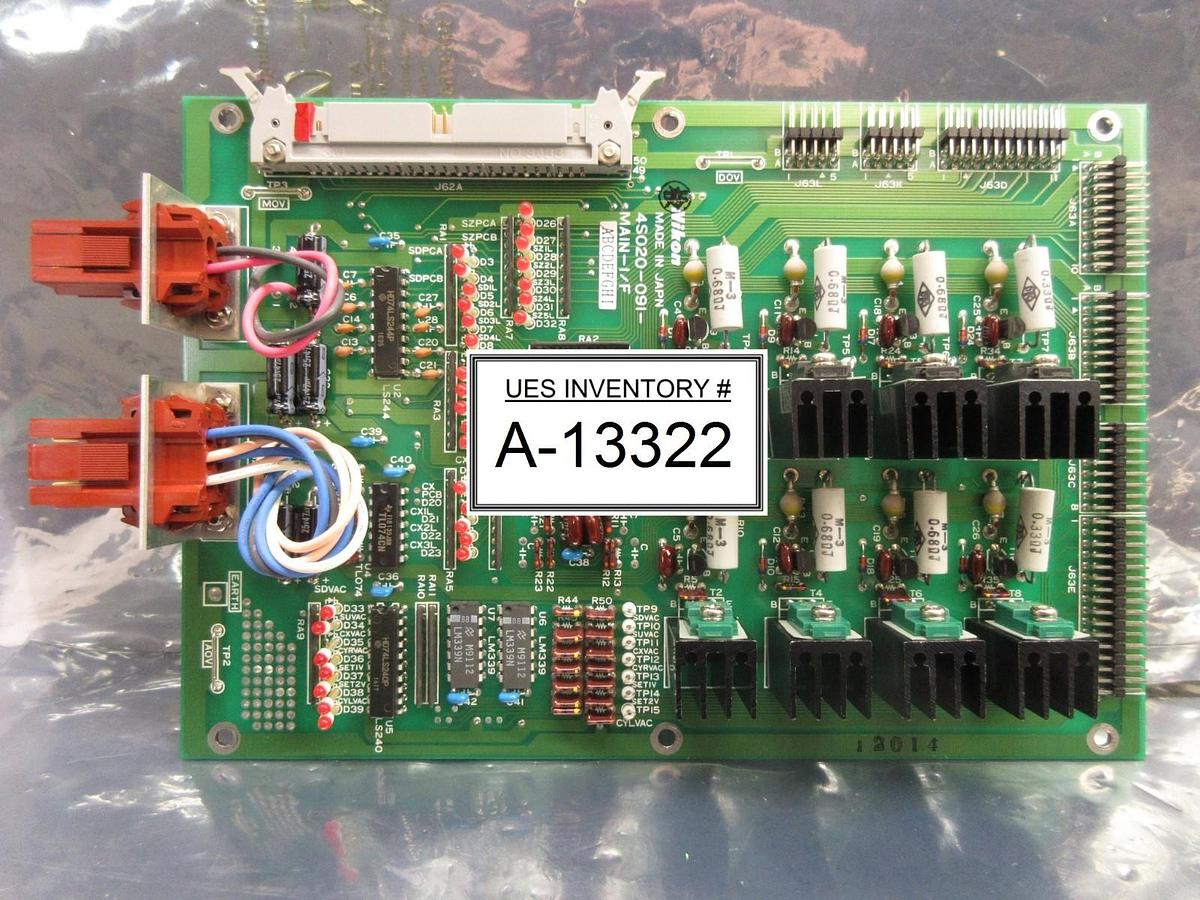 Used Nikon 4S020-091 Interface Board PCB MAIN-I/F NSR-1755G7A Step-and-Repeat Used