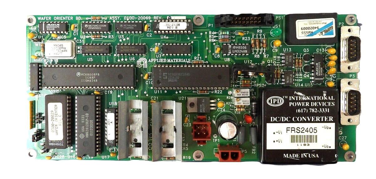 Used AMAT Applied Materials 0100-20069 Wafer Orienter PCB Board Working Surplus