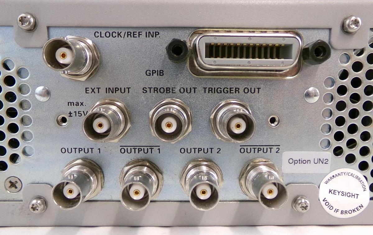 Used Agilent 81110A Pulse Pattern Generator 165/330 MHz with 81111A Modules Untested
