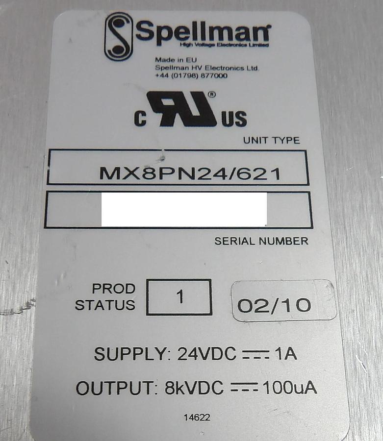 Used Spellman MX8PN24/621 Power Supply Module AB Sciex Working Surplus