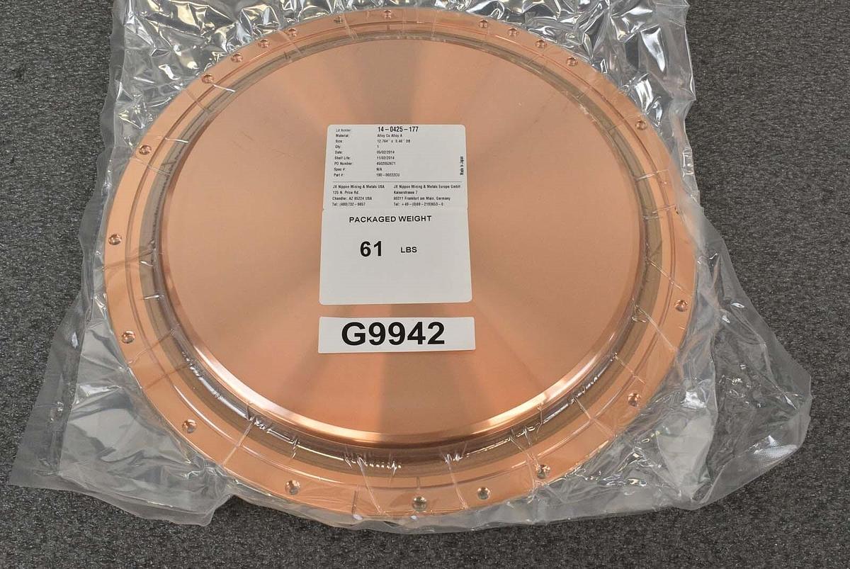 Used Applied Materials FNQ-CAC-000212D CU TARGET, ALLOY A LOW BUMP 12.764" X 0.46"