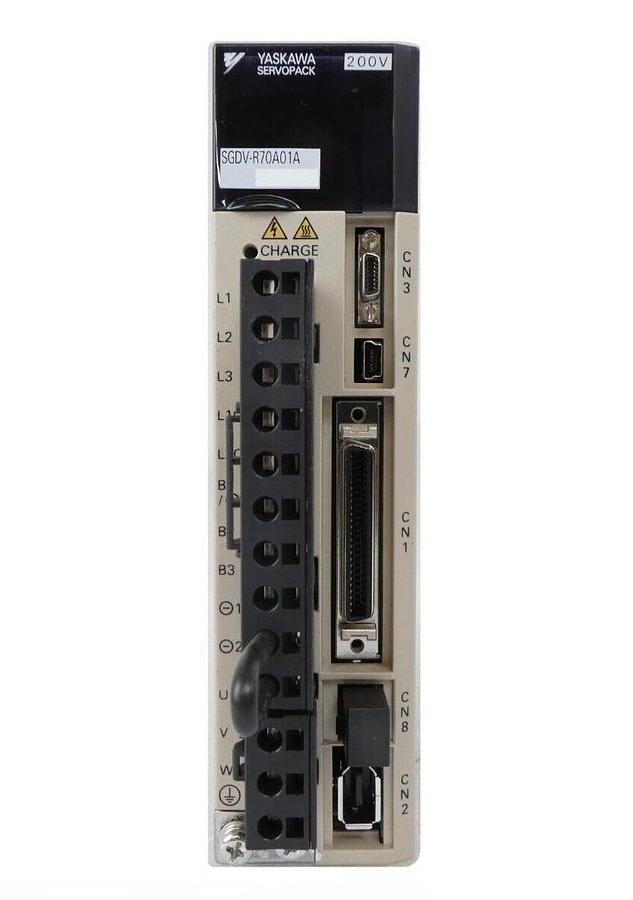 Used Yaskawa Electric SGDV-R70A01AY845AB Servo Driver SERVOPACK TEL Lithius Working