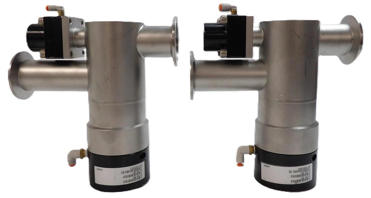 Used MKS Instruments L2-40-SP1 Angle Valve Reseller Lot of 2 Working Surplus