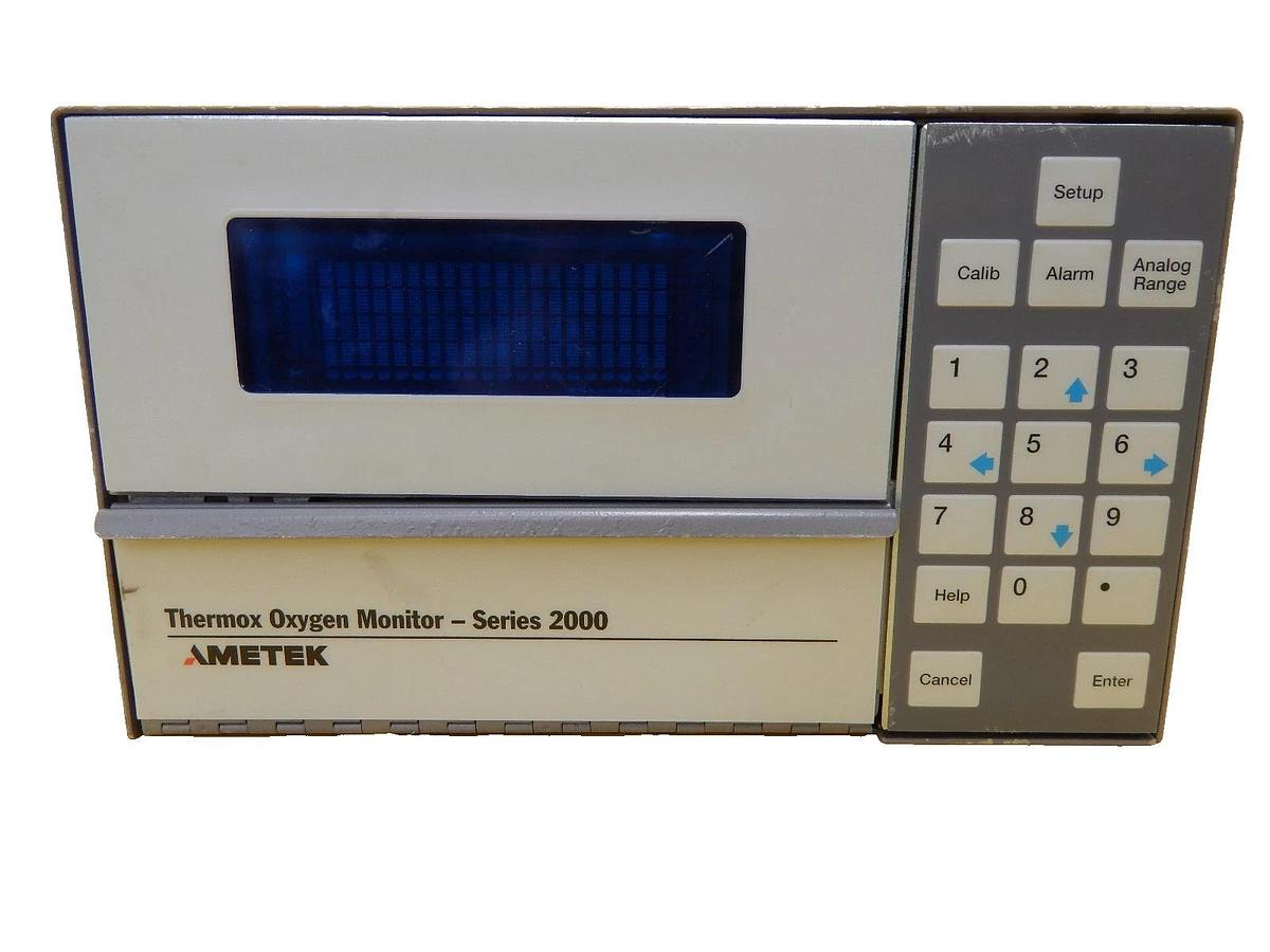 Used Ametek Series 2000 Thermox Oxygen Monitor 80457SE Working Surplus