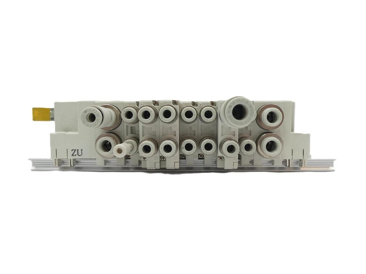 Used SMC PCW Type 7-Port Pneumatic Manifold Reseller Lot of 8 Working Surplus