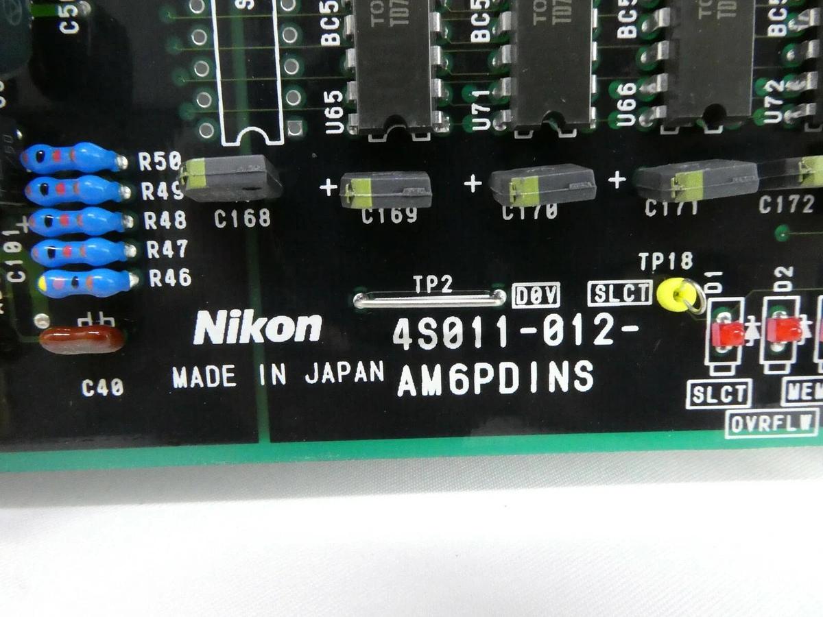 Used Nikon 4S011-012 Processor PCB Card AM6PDINS NSR System Working Spare