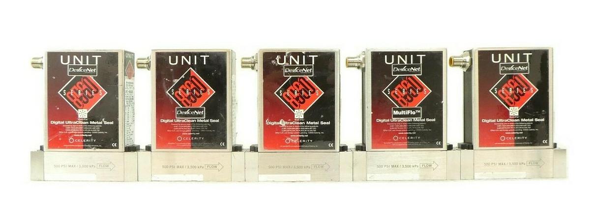 Used Celerity UFC-8565C Mass Flow Controller UNIT Lot of 5 AMAT 0190-16331 Working