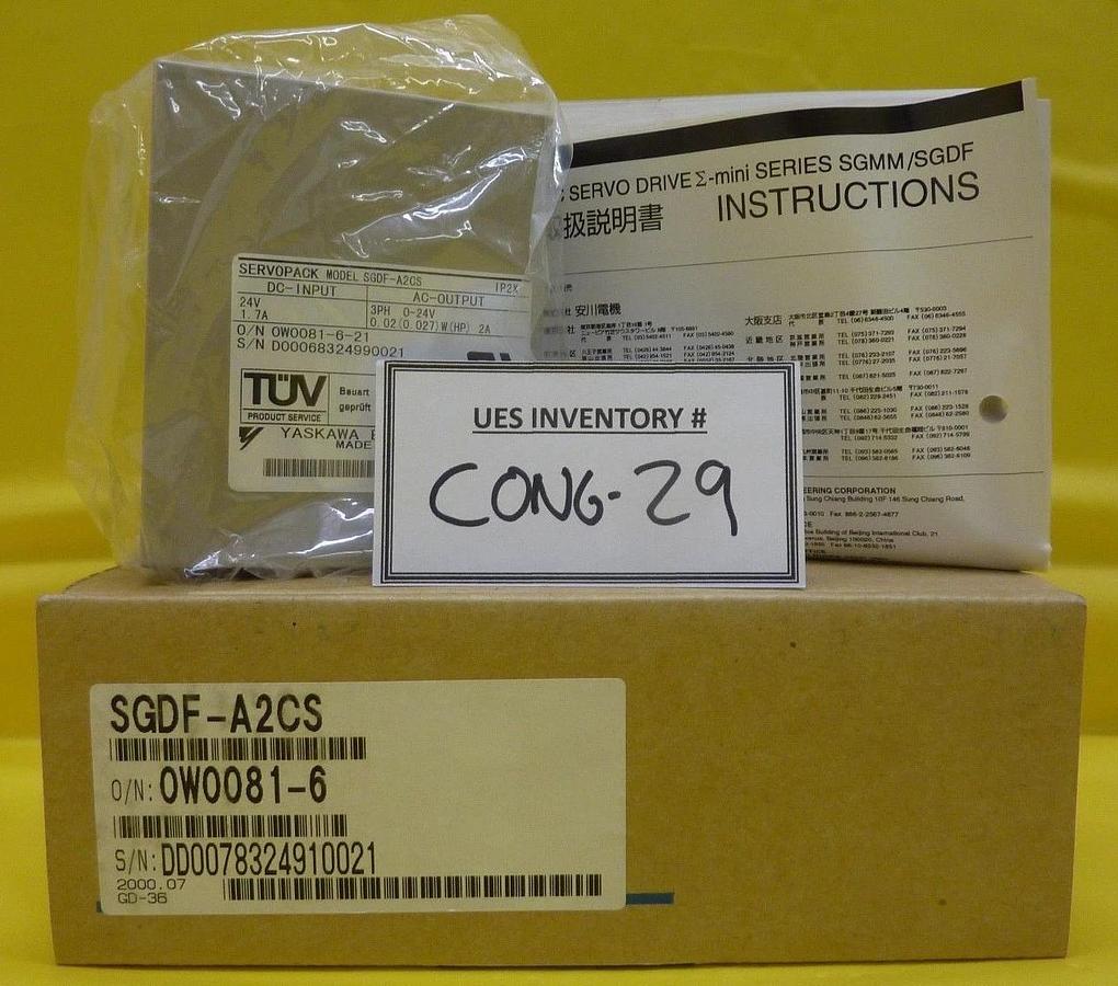 Yaskawa Electric SGDF-A2CS Sigma-Mini Servo Drive SGDF SERVOPACK New Surplus