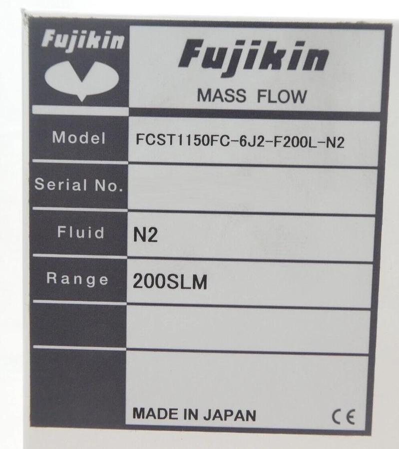 Used Fujikin FCST1140FC-6J2-F200L-N2 Mass Flow Controller MFC CKD AGD21R-6R Lot of 2