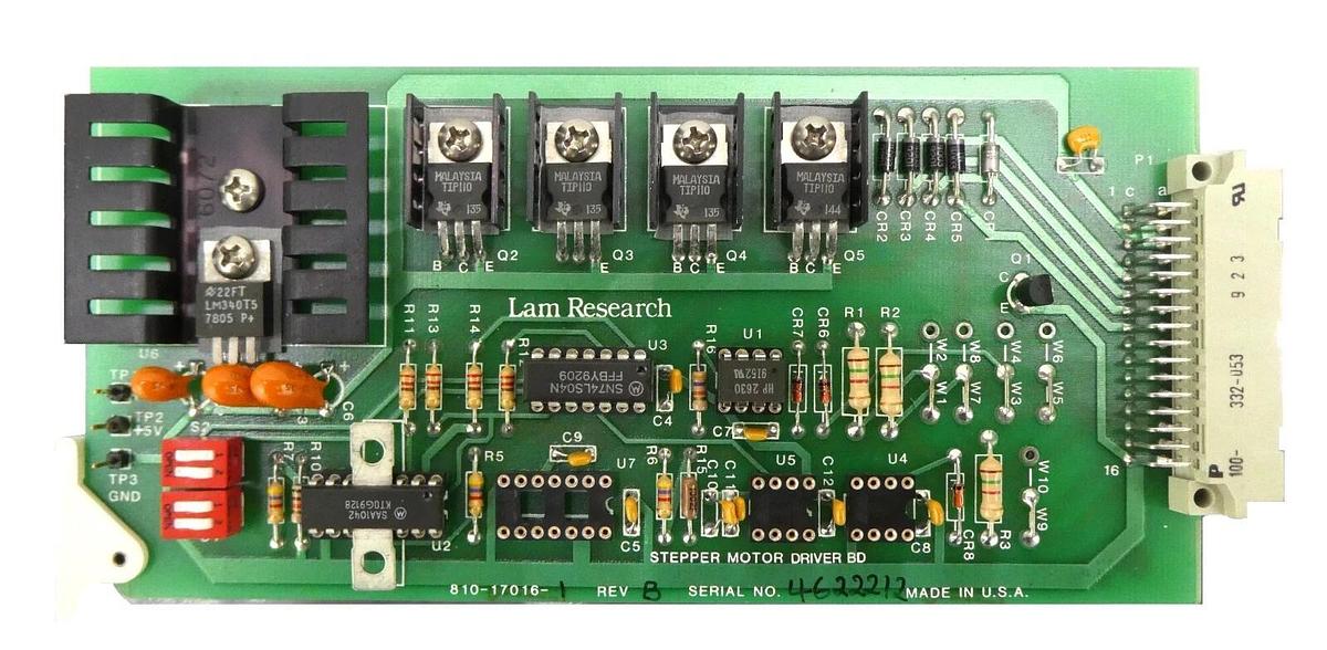 Used Lam Research 810-17016-1 Stepper Motor Driver PCB Working Surplus