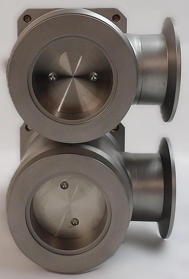 Used MKS Instruments LPV1-50-AK-CNZS Pneumatic Angle Valve Reseller Lot of 2 Working