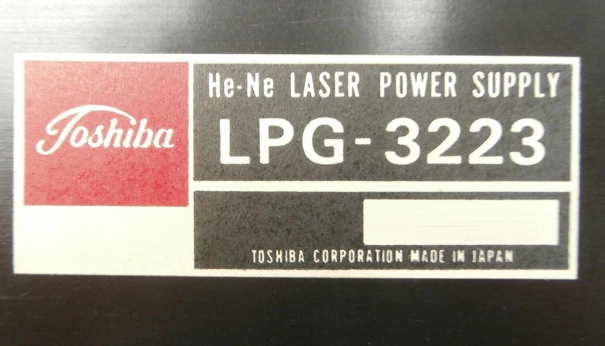 Used Toshiba LGK-7628JH He-Ne 632.8nm Laser with Power Supply LPG-3223 Horiba PD-201A