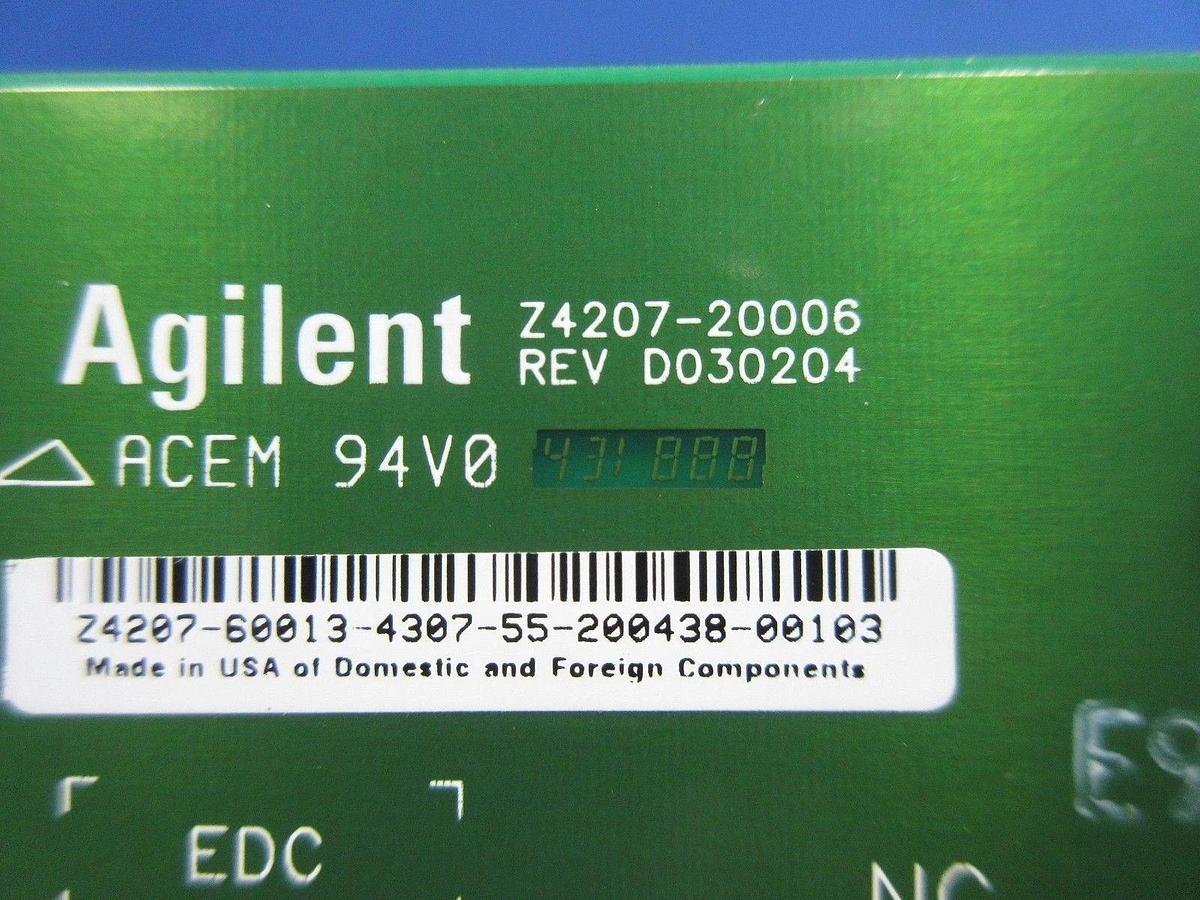 Used Agilent Technologies Z4207-20006 Interface Board PCB Card Z4207 NC3 Used Working