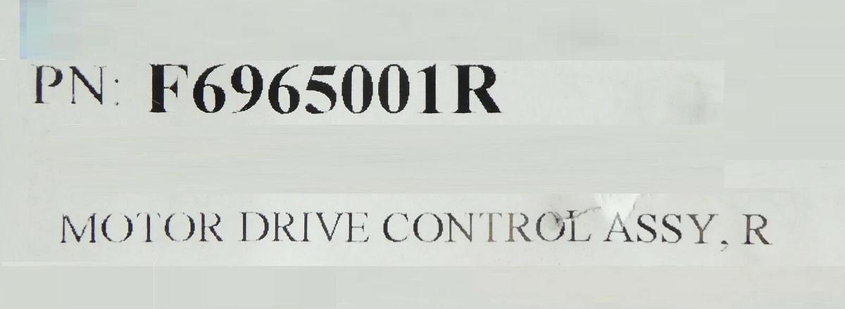 Refurbished Varian F6965001 System Motor Drive Control Assembly Manufacturer Refurbished
