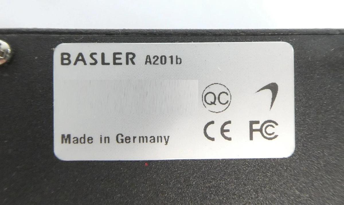 Used Basler A201b Machine Vision Progressive Scan CCD Camera w/BIC Adaptor Working