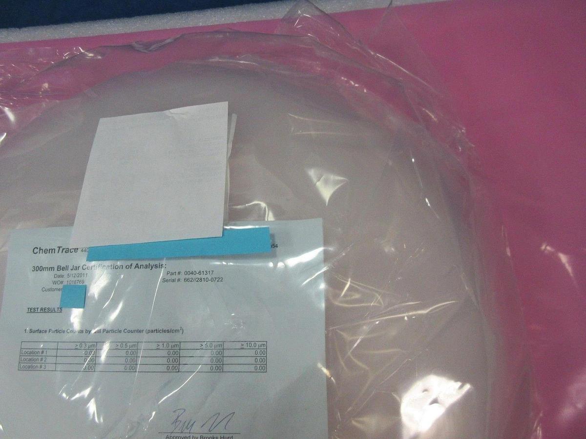Refurbished AMAT Applied Materials 0040-61317 Aluminum Oxide Quartz Bell Jar Open Refurbish