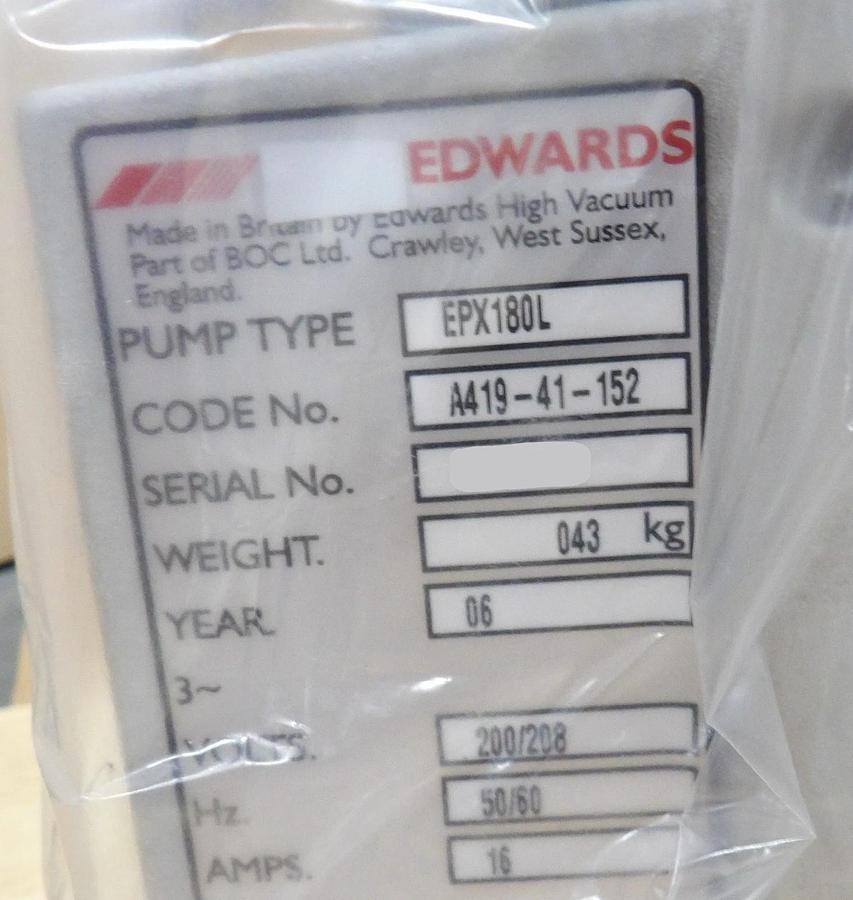 Refurbished EPX180L Edwards A419-41-152 High Vacuum Dry Pump 500679690 OEM Refurbished