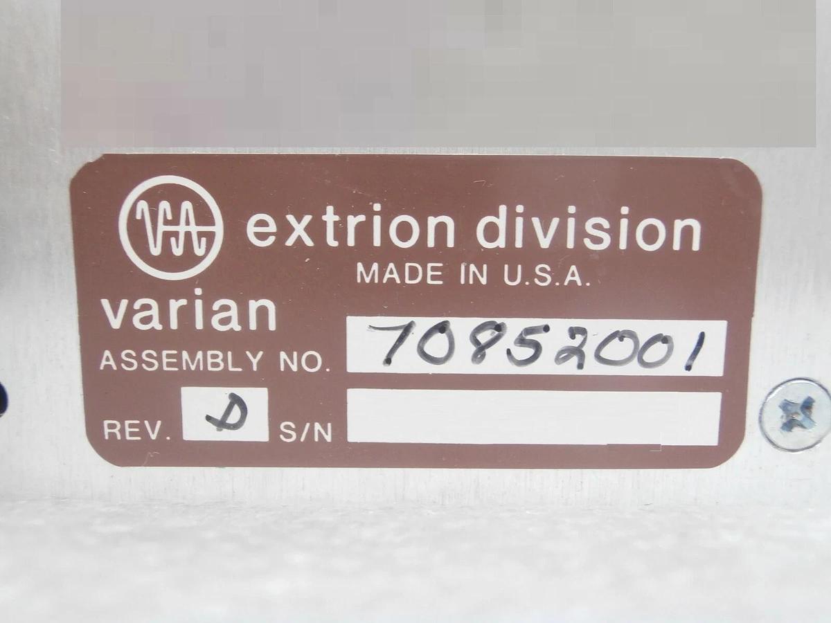 Used Varian Semiconductor VSEA 70852001 Beamline Vacuum System Working Surplus