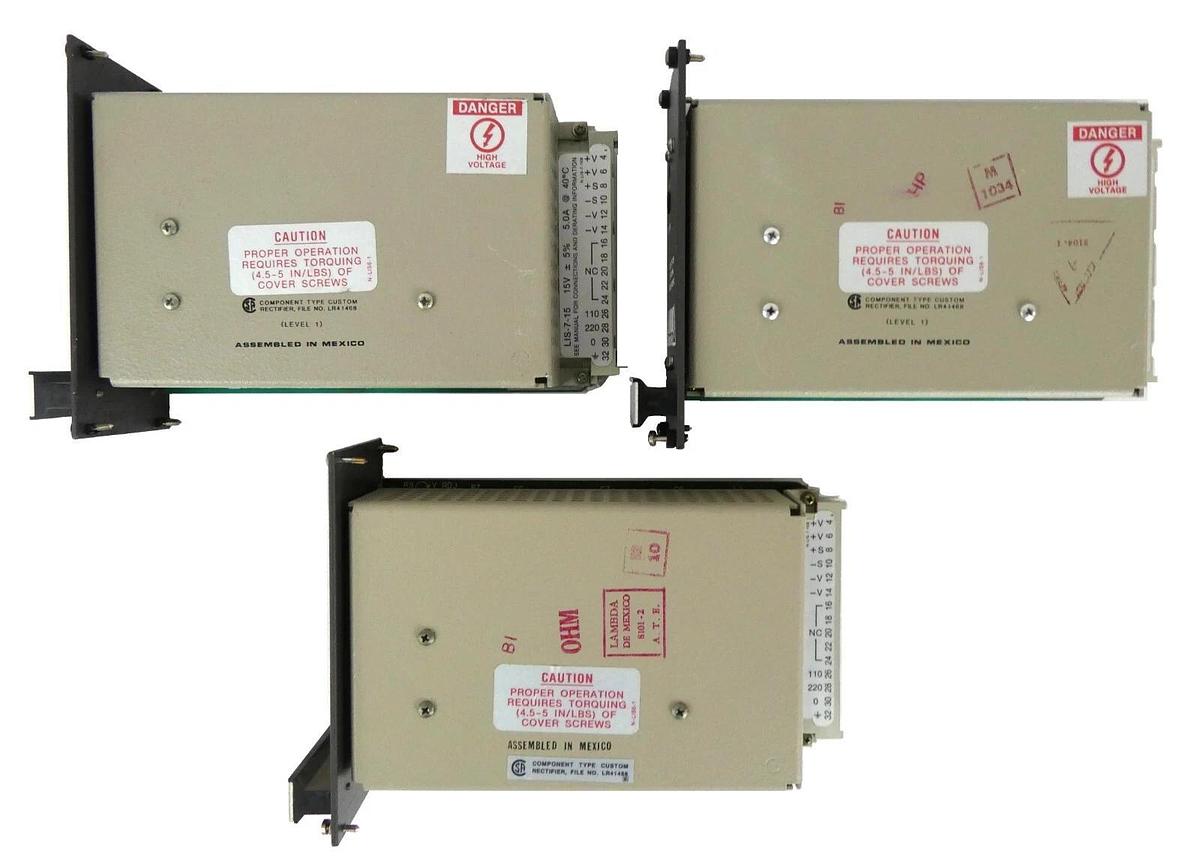 Used Lambda LIS-71-15 Power Supply AMAT 1140-00078 Reseller Lot of 3 Working Surplus