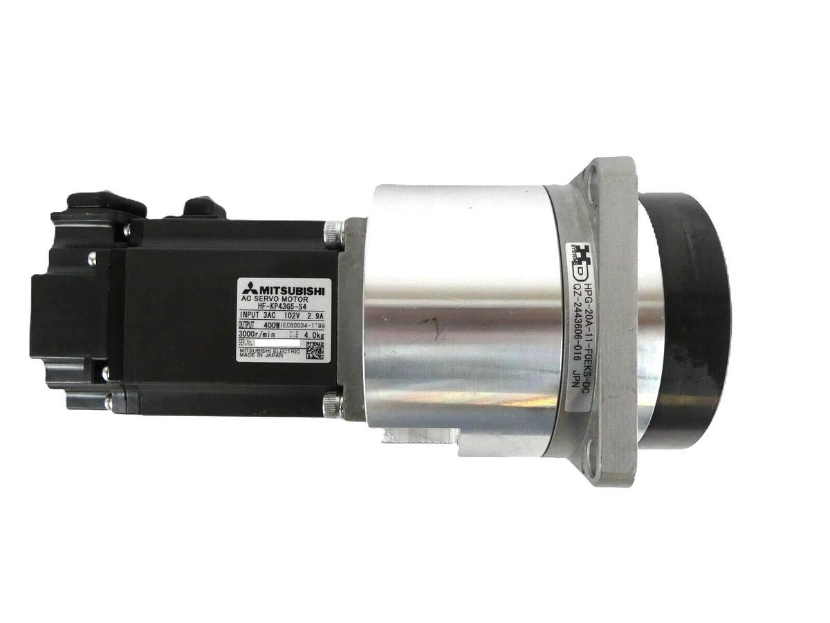 Used Mitsubishi Hf-KP43G5-S4 AC Servo Motor HD Systems HPG-20A-11-F0EKS-DC Working