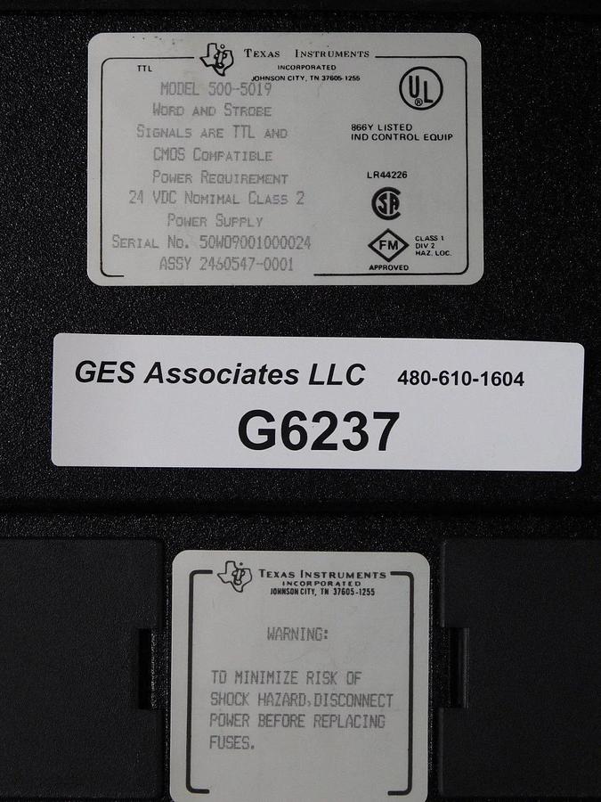 SIEMENS 500-5019 Word and Strobe w Top Connector