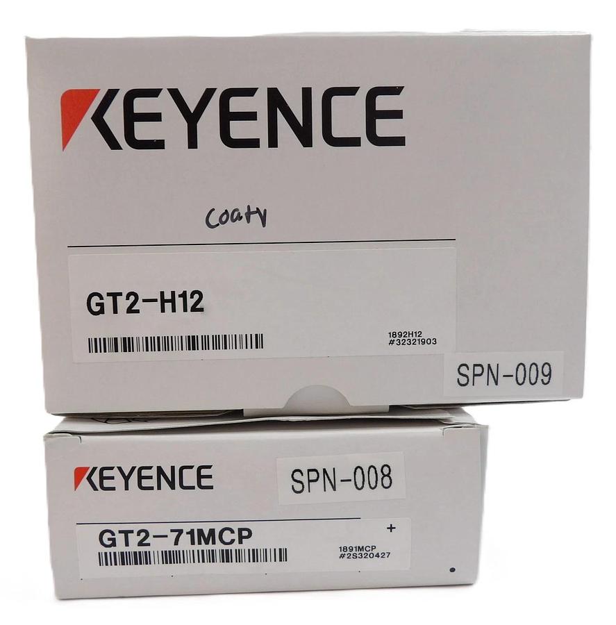 Keyence GT2 Series Laser Sensor and Amplifier GT2-H12 GT2-71MCP Set of 2 New
