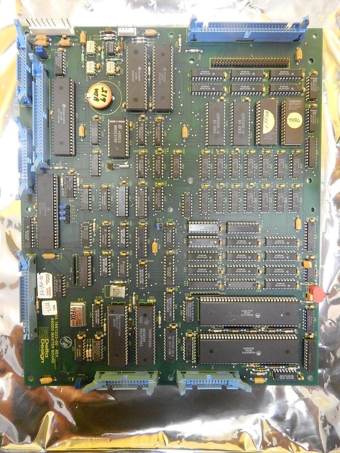 Used Delta Design 1661333-502 68000 Master Board PCB 1661332-401 Used Working
